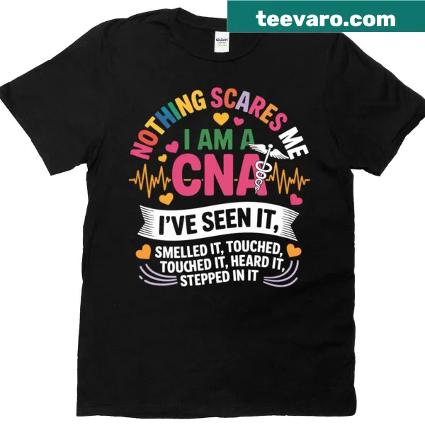 Empowering T-shirt for CNAs with a bold message for nurses.