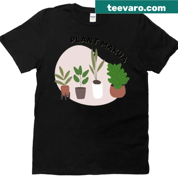 Hand-lettered parent t-shirt with 'Plant Makua Parent' graphic