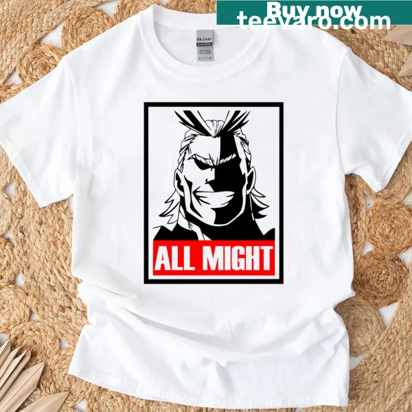 Hero-themed illustration representing power on a T-shirt