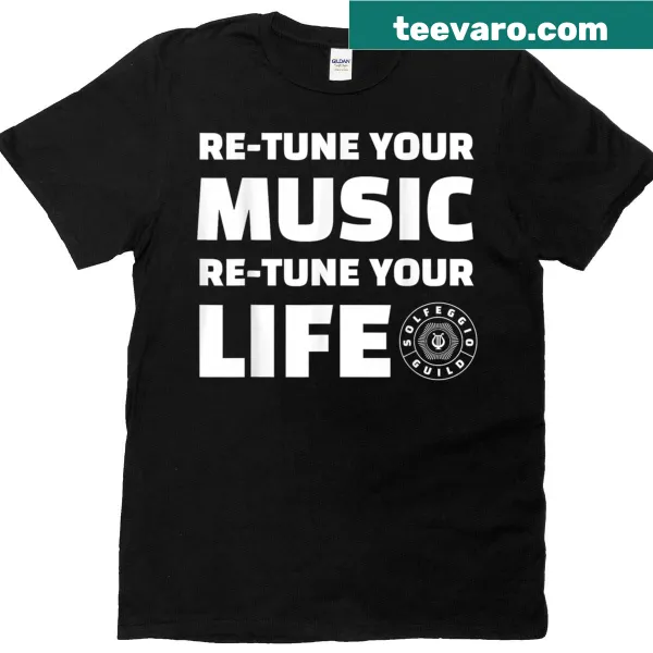Inspirational music-themed T-shirt with uplifting text