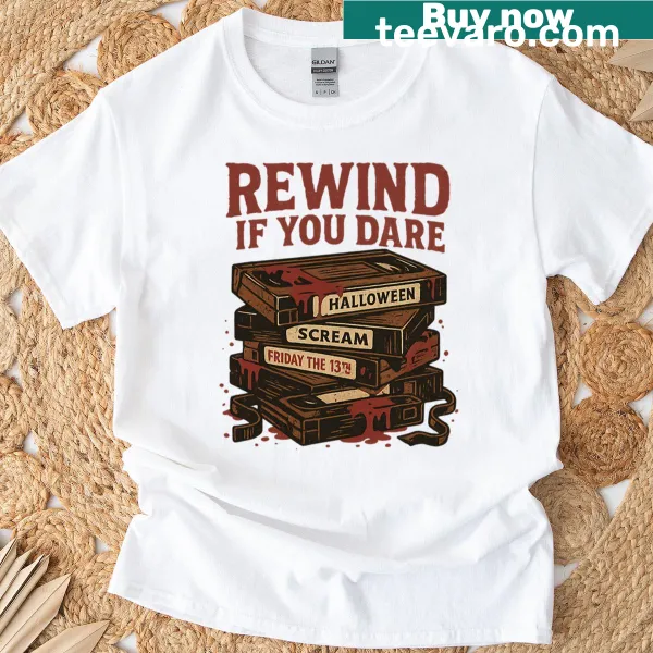 Retro horror-themed graphic t-shirt design