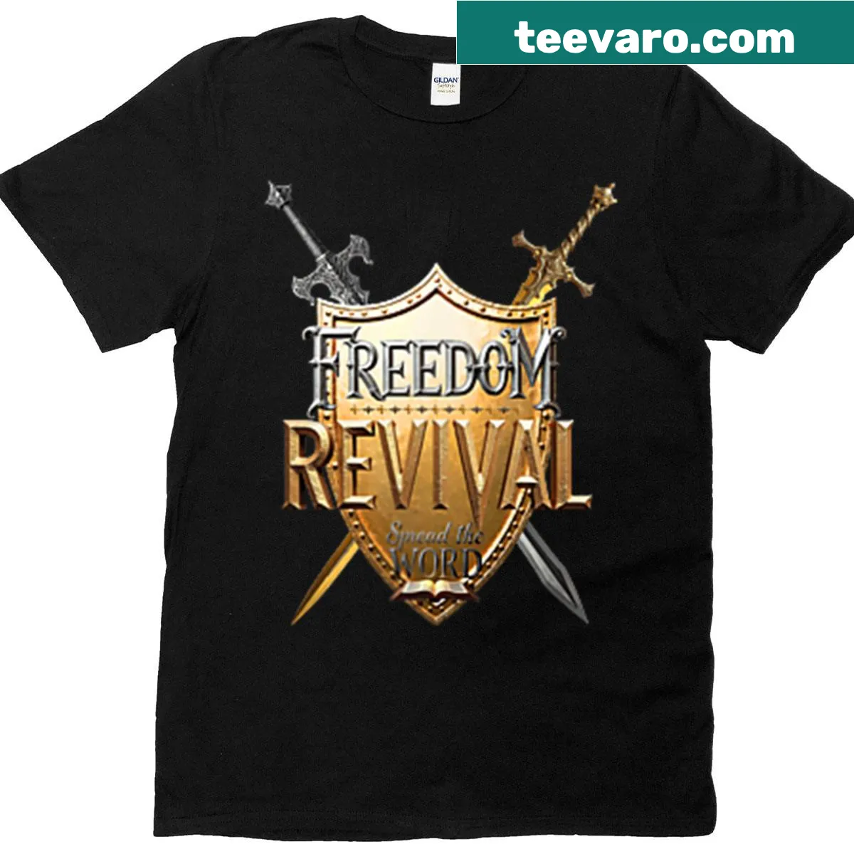 Inspirational t-shirt featuring James 1:22 message — on a men's t-shirt