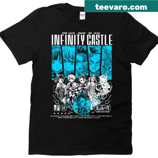 T-shirt featuring an illustration of fierce slayers ready for battle