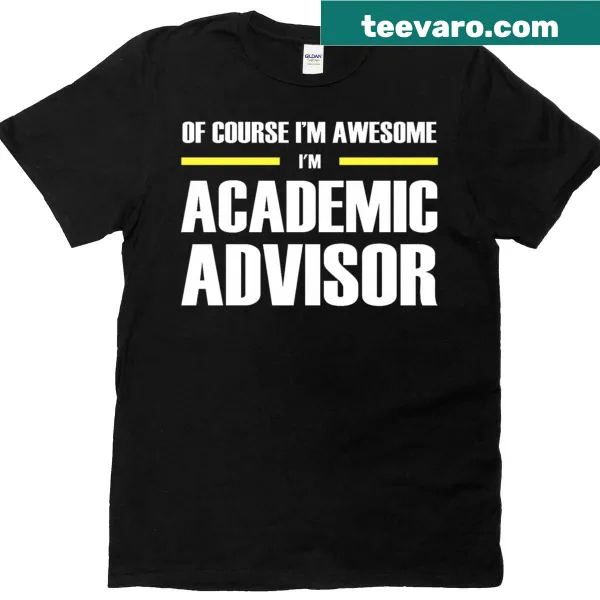 Academic Advisor T-shirt with 'Original Awesome Academic Advisor' text