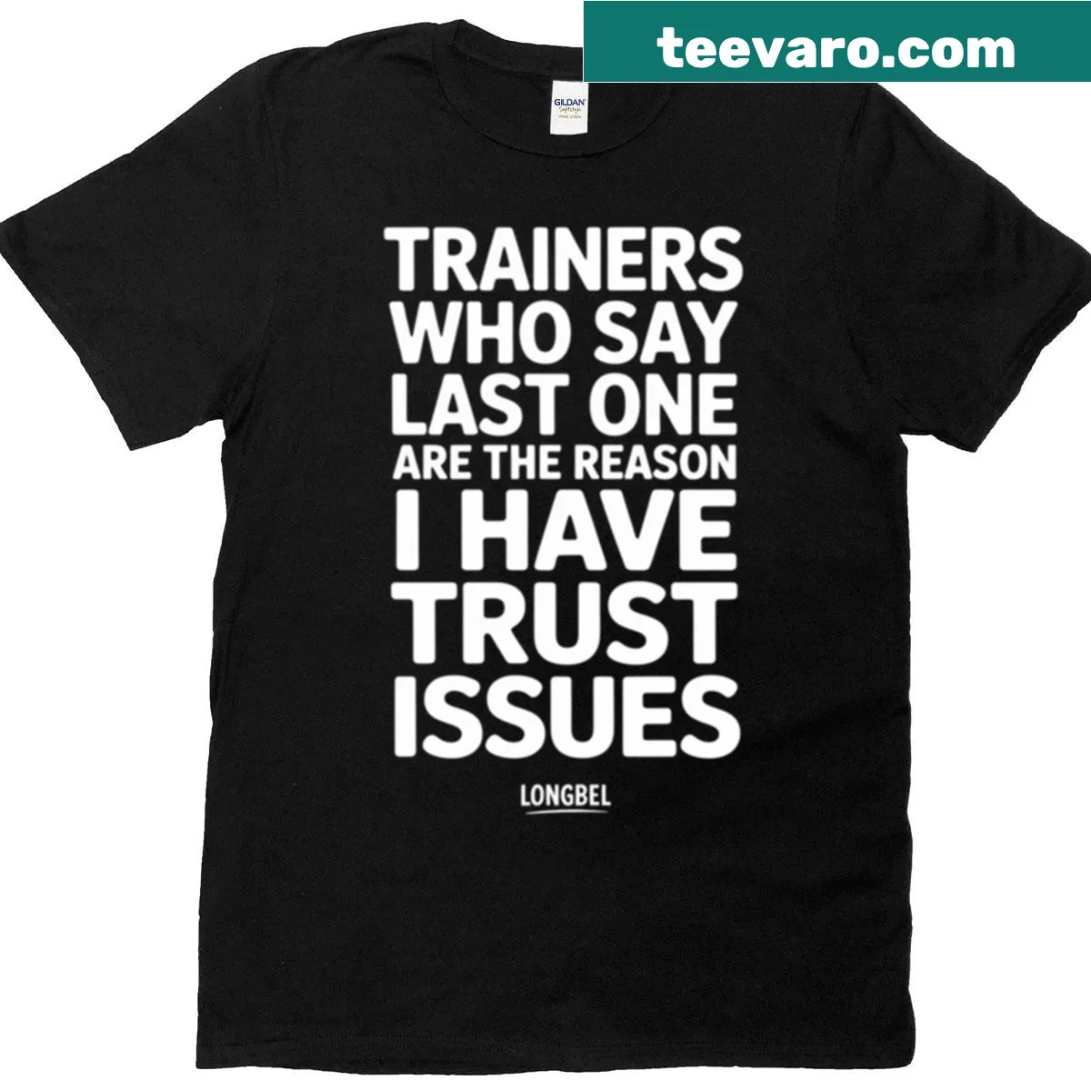 Funny gym shirt for trainers with the phrase 'Last One' — on a men's t-shirt