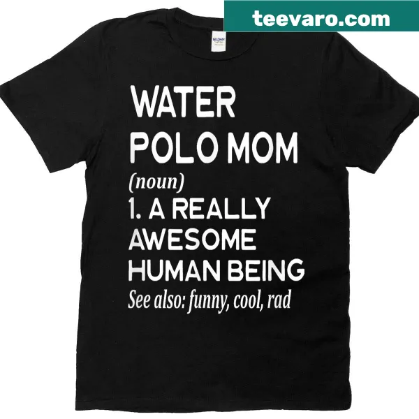 Definition-themed T-shirt for water polo moms