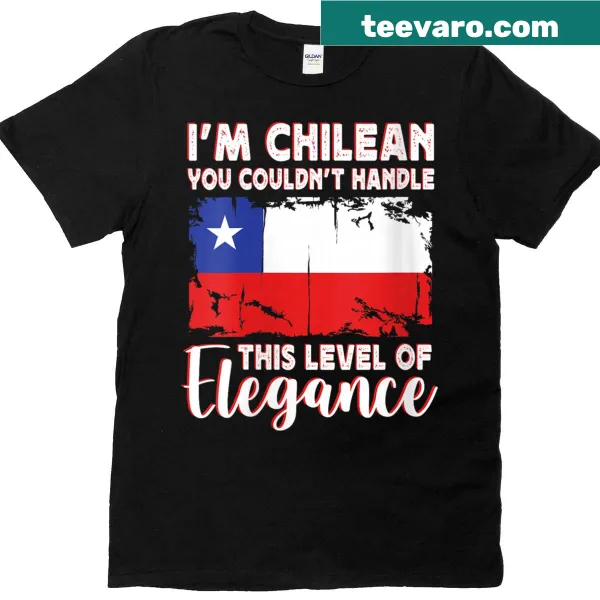 Elegant T-shirt featuring the Chile flag design