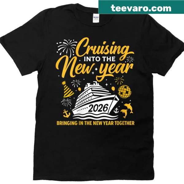 T-shirt for women celebrating New Year’s Eve cruise with family