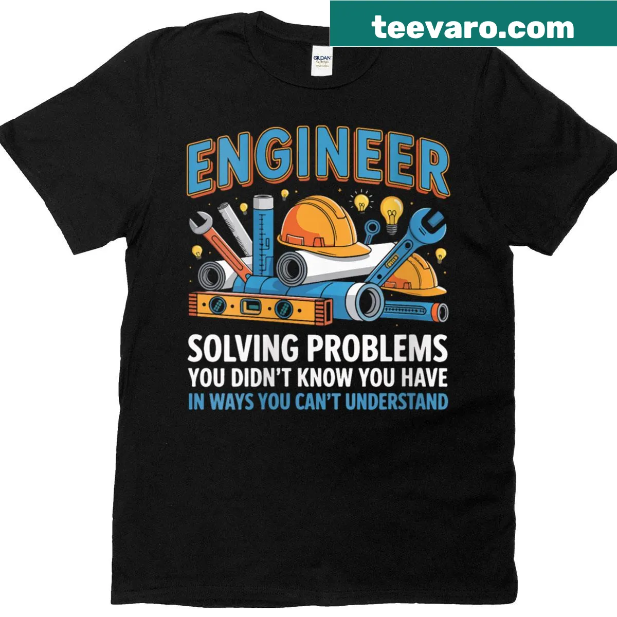 Funny engineering humor on a T-shirt for women — on a men's t-shirt