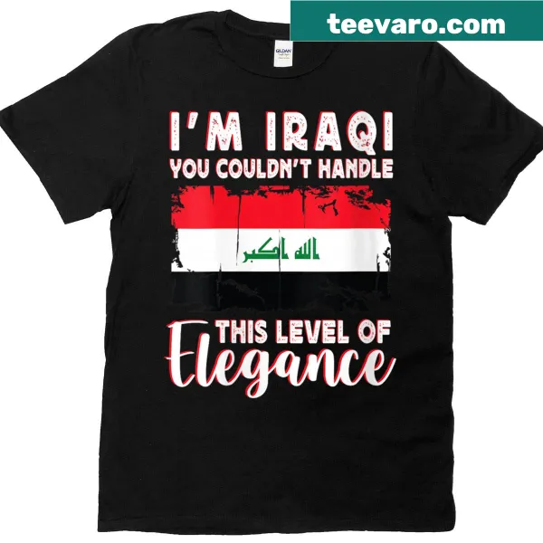 Elegant Iraqi flag t-shirt for proud supporters