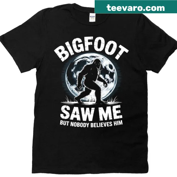 Bigfoot T-shirt featuring a whimsical Sasquatch illustration