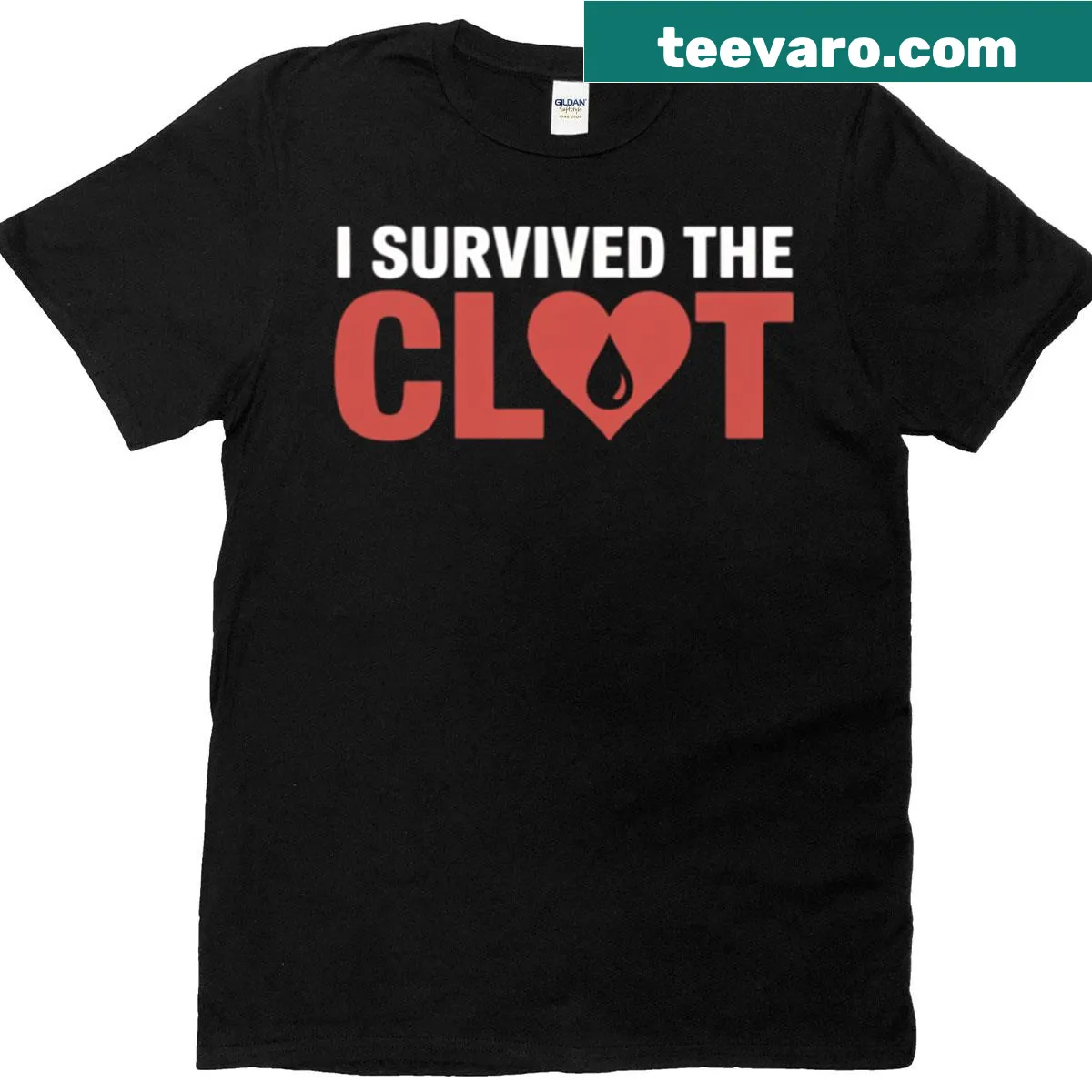 Survivor t-shirt with 'Survived PE' text for pulmonary embolism — on a men's t-shirt