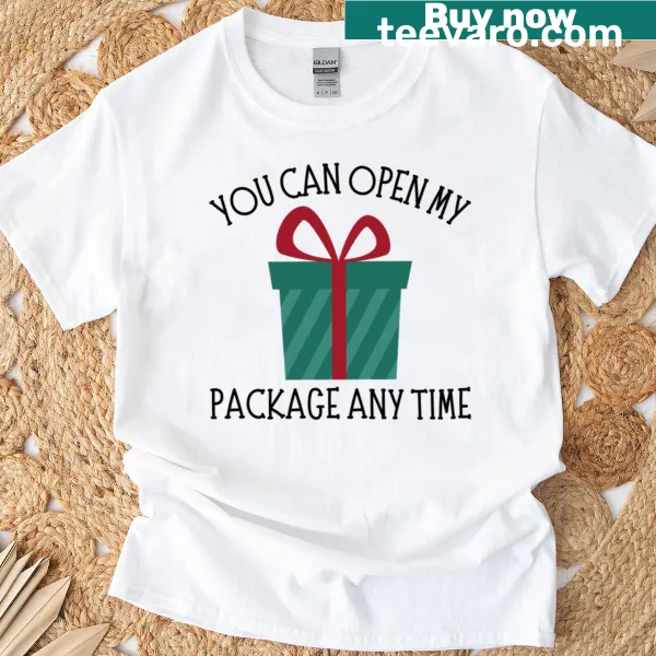 Rude Christmas humor text graphic T-shirt