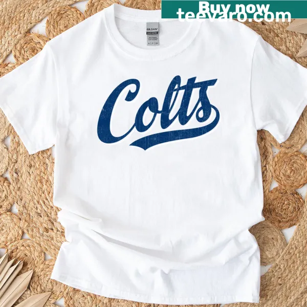 Vintage Colts T-shirt featuring a classic team name design