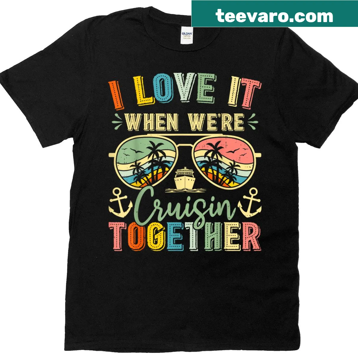 Family matching T-shirt with 'Cruise Squad 2026' text — on a men's t-shirt