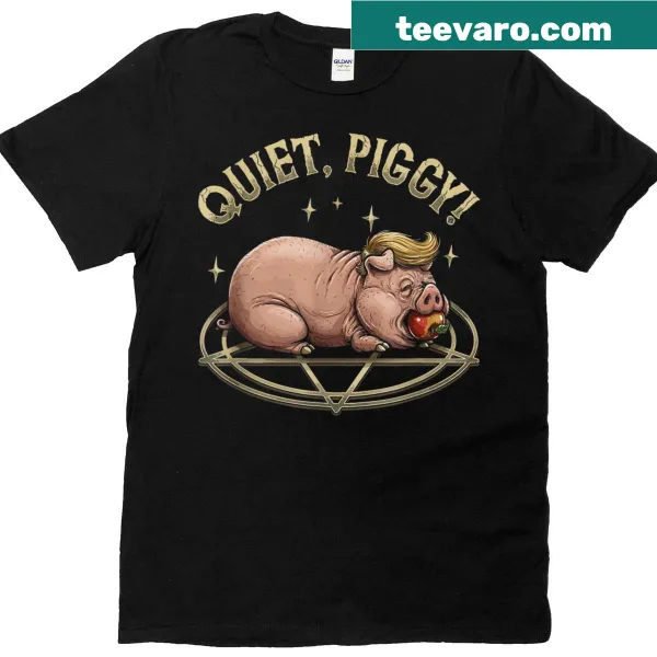Humorous graphic of a cute pig promoting laughter