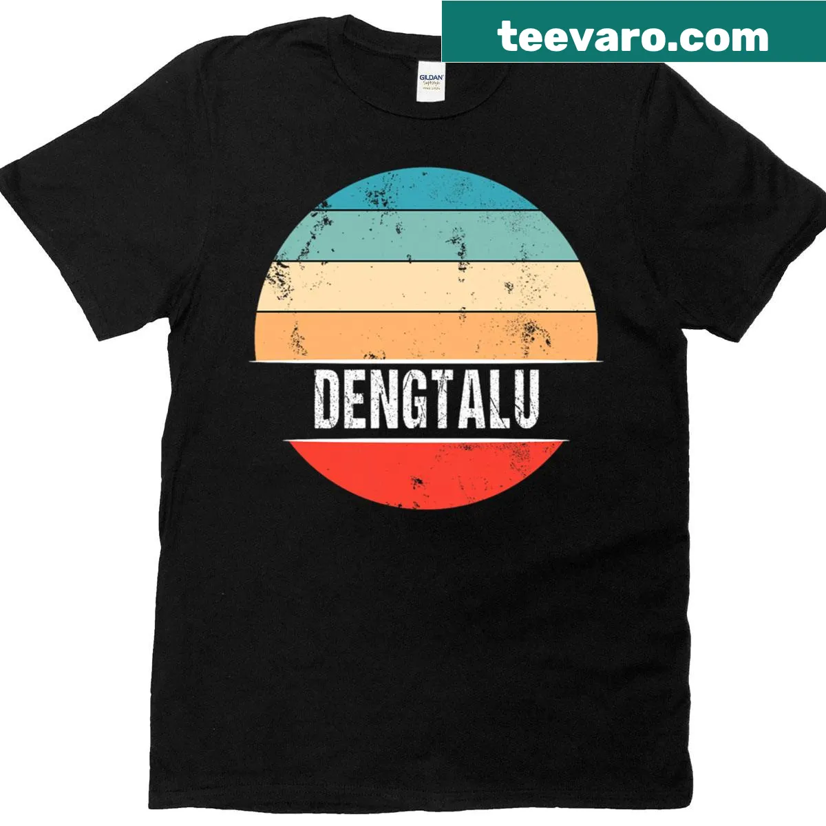 Illustration celebrating the city of Dengtalu, China — on a men's t-shirt