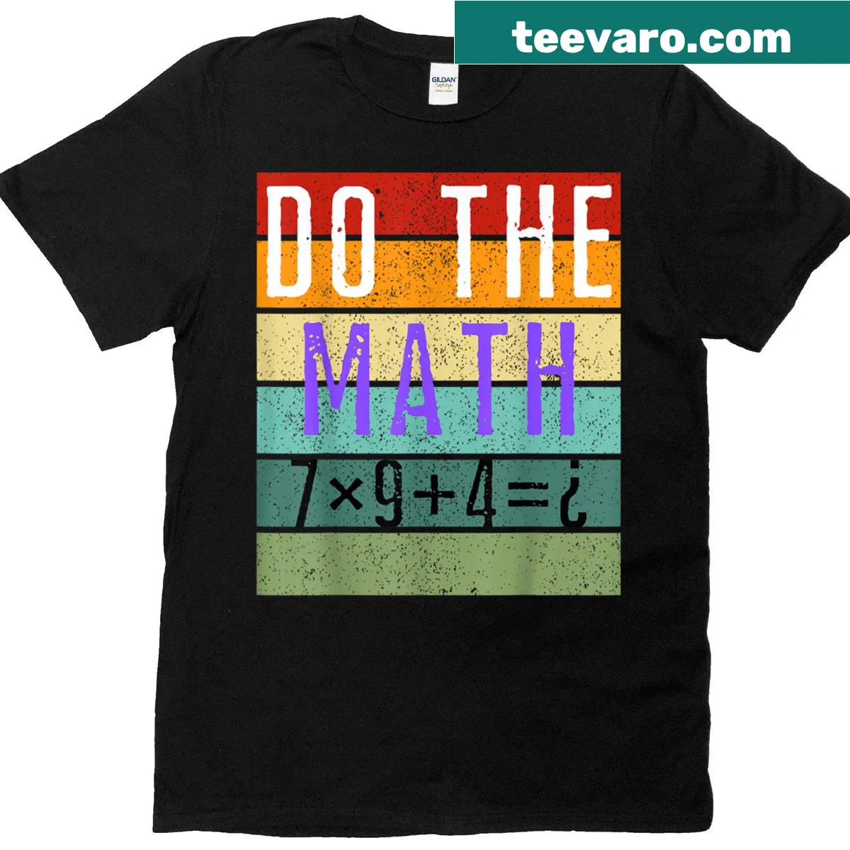 Funny mathematical meme t-shirt with 'Do The Math 67' text — on a men's t-shirt