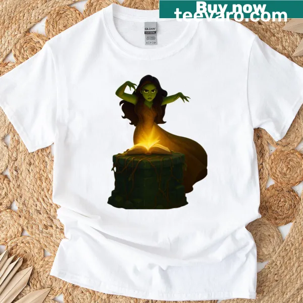 T-shirt featuring the quote 'No Good Deed Goes Unpunished' from Elphaba