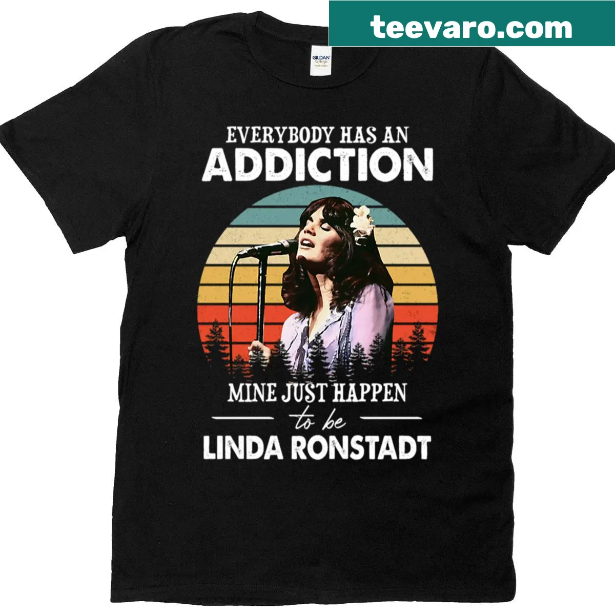 Witty typography addressing addiction humorously — on a men's t-shirt