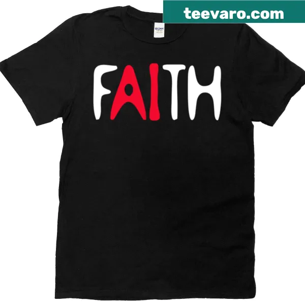 T-shirt with the text 'Faith In Technology' in modern typography