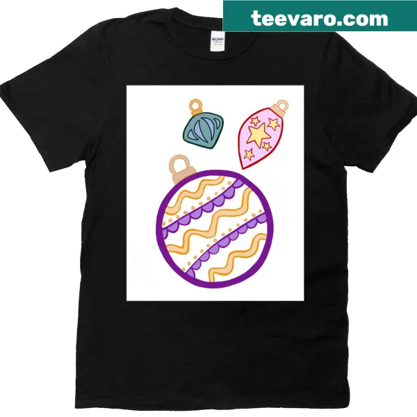 Cute Christmas ornament illustration t-shirt for the holiday season