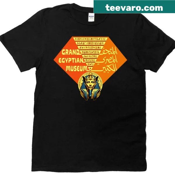 Pharaoh design t-shirt inspired by the Grand Egyptian Museum