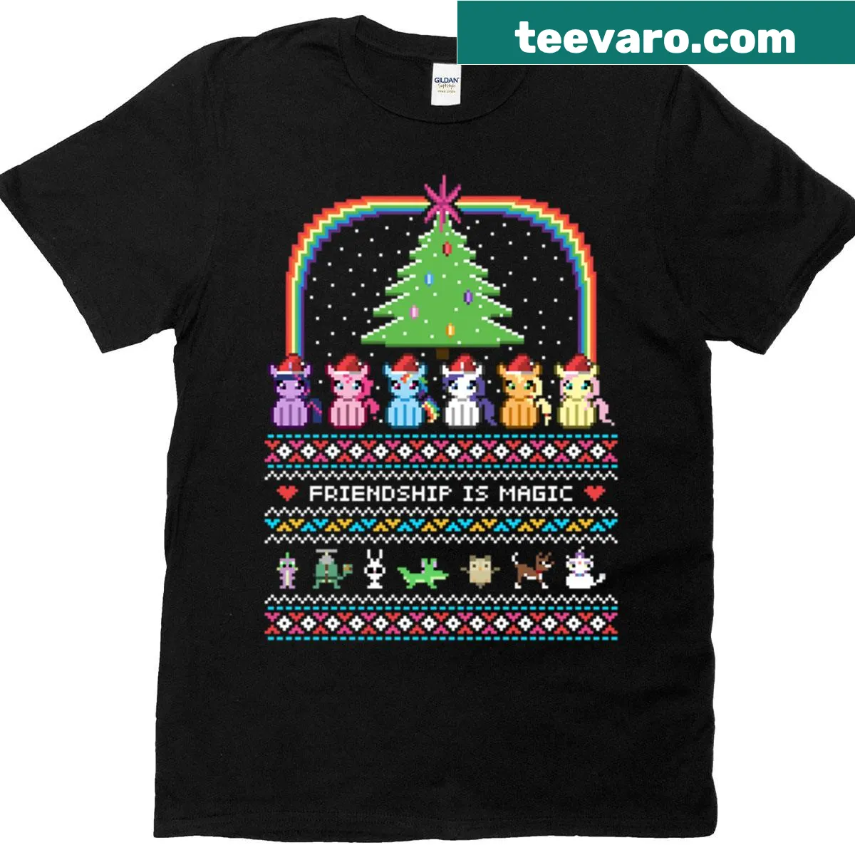 Heartwarming graphic with holiday elements on T-shirt — on a men's t-shirt
