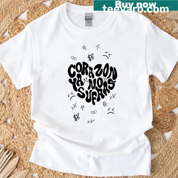 Empowering T-shirt with the phrase 'Heart Don't Suffer Anymore'