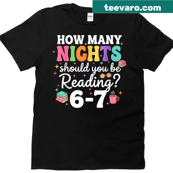 Book lover graphic tee with reading-related question