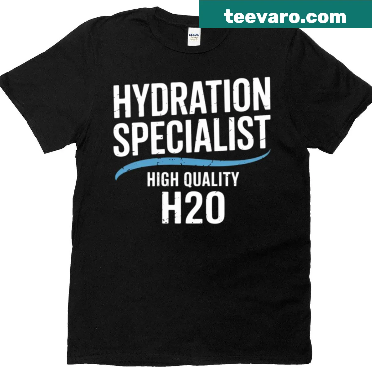 Humorous Waterboy Team Manager t-shirt celebrating hydration specialists — on a men's t-shirt