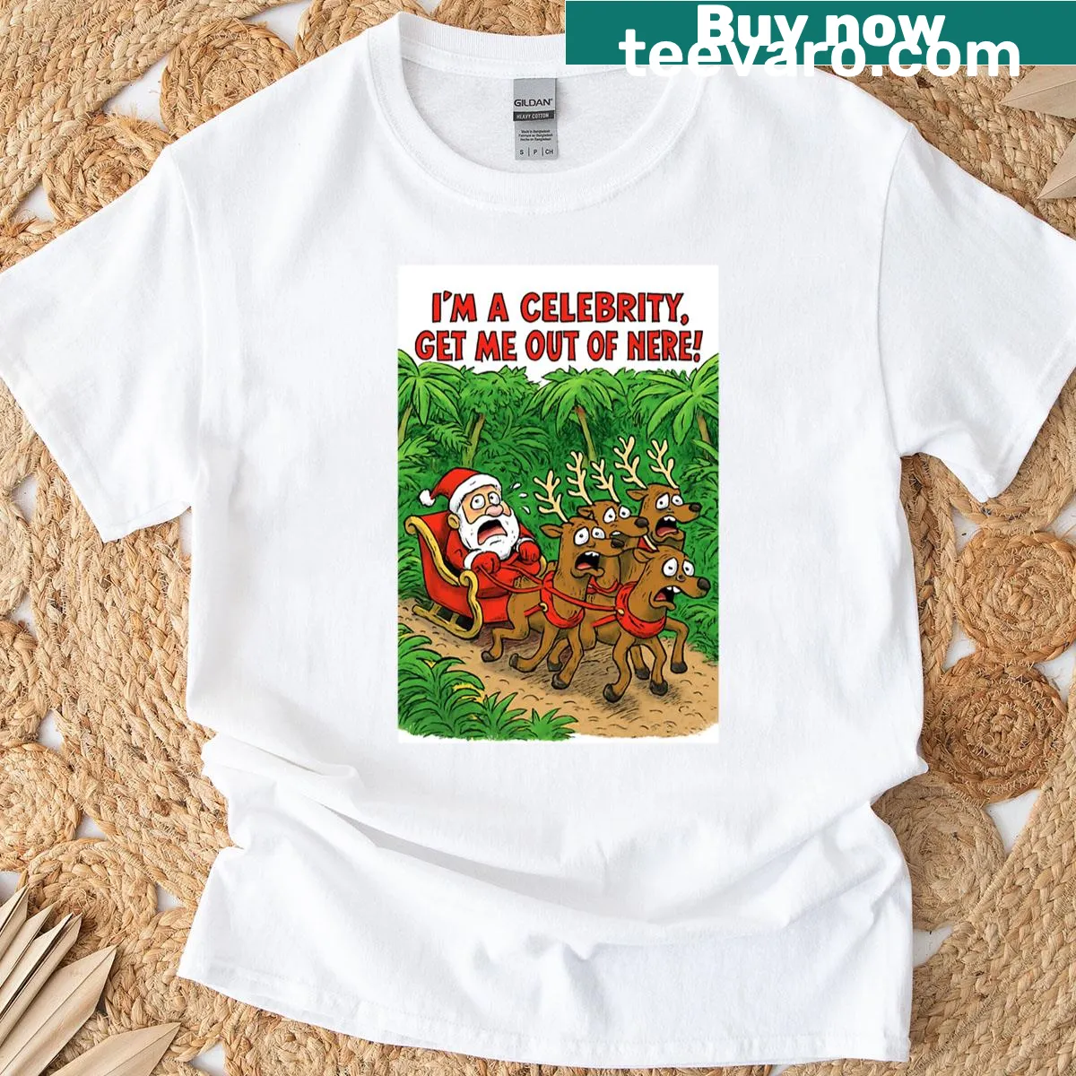 Funny I'm A Celebrity T-shirt with humorous text — on a men's t-shirt