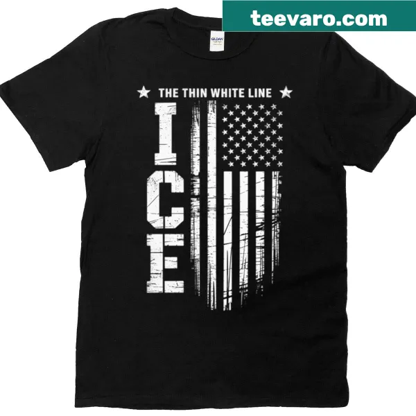 U.S. flag design with thin white line symbolizing immigrant pride