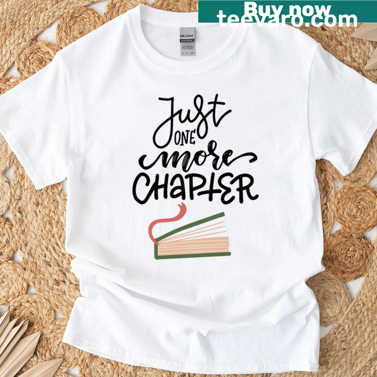 Cute T-shirt for book lovers with a reading quote — on a men's t-shirt
