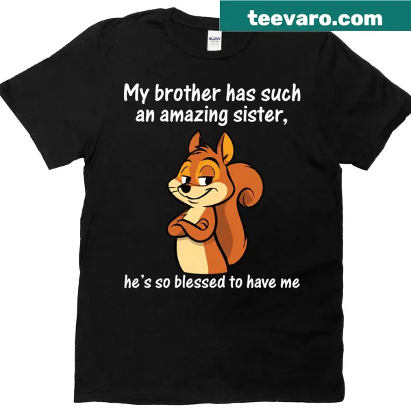 Sentimental T-shirt celebrating the bond between siblings