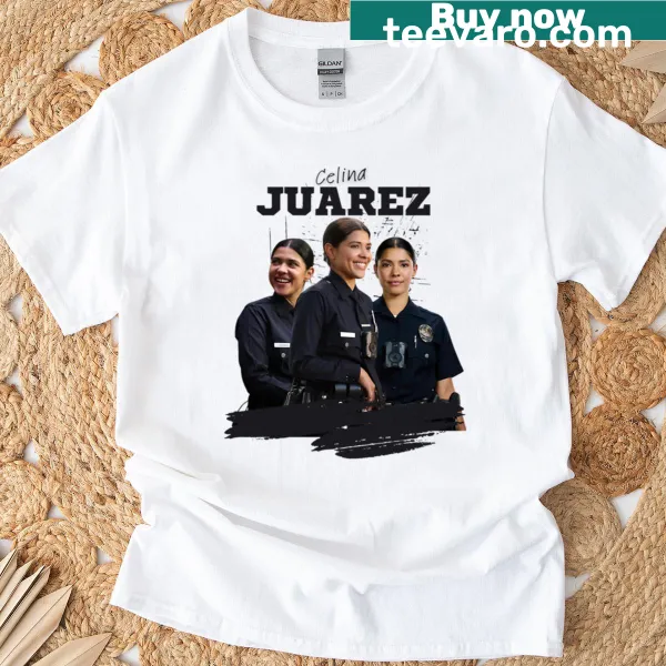 Illustration of Officer Celina Juarez, a rookie police officer