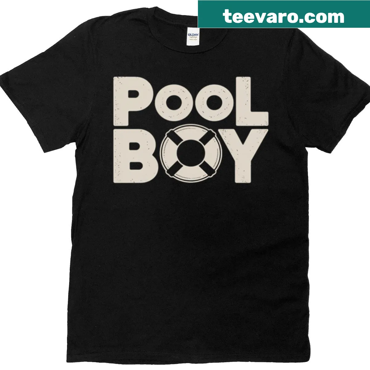 Playful Pool Boy graphic T-shirt for summer vibes. — on a men's t-shirt