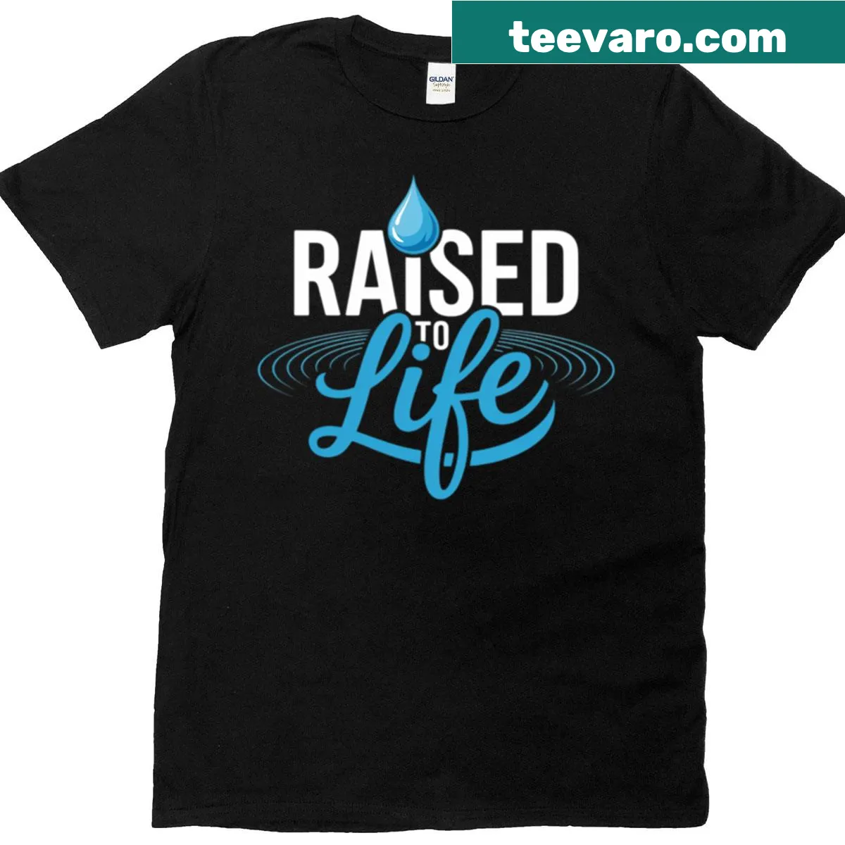 Inspirational T-shirt for Christian baptism with text — on a men's t-shirt