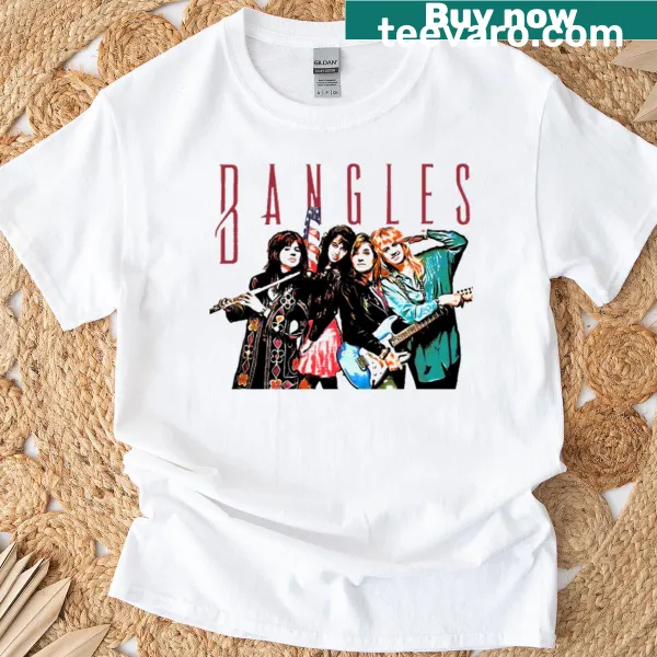 Vintage-inspired bangles design on a t-shirt