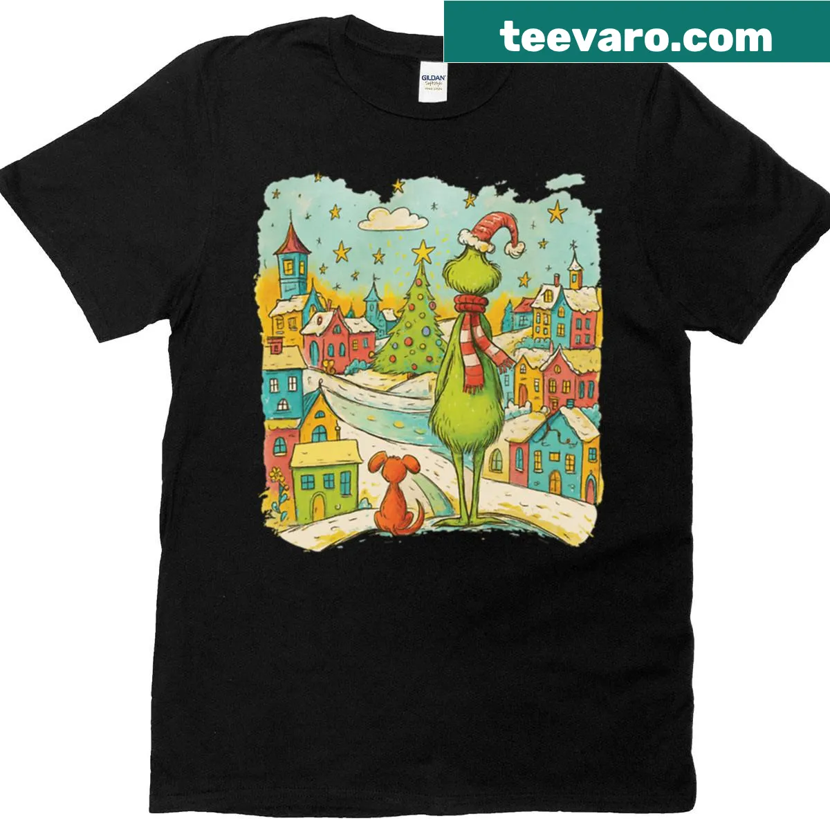 Vintage Grinch-themed T-shirt with a humorous design — on a men's t-shirt