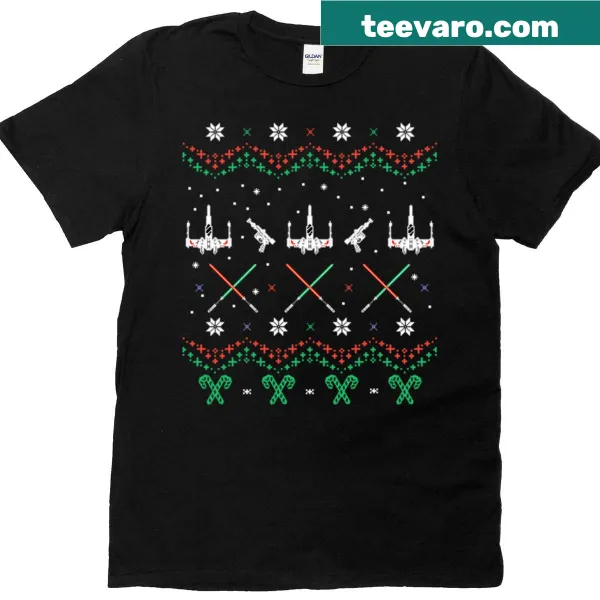 X-wing fighter graphic for Rogue Christmas design