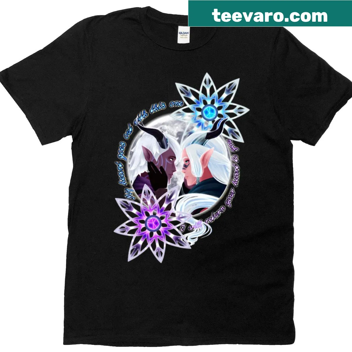 Fantasy-themed t-shirt featuring the name Runaan Ethari — on a men's t-shirt