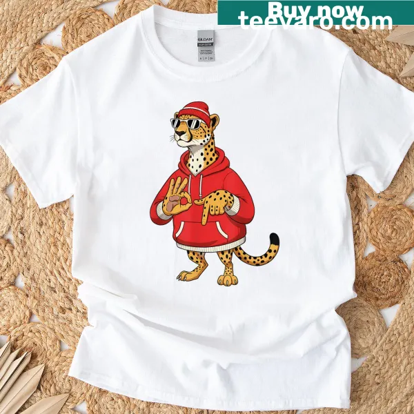 Retro cheetah graphic with '67' and 'Alpha' text for Gen Z.