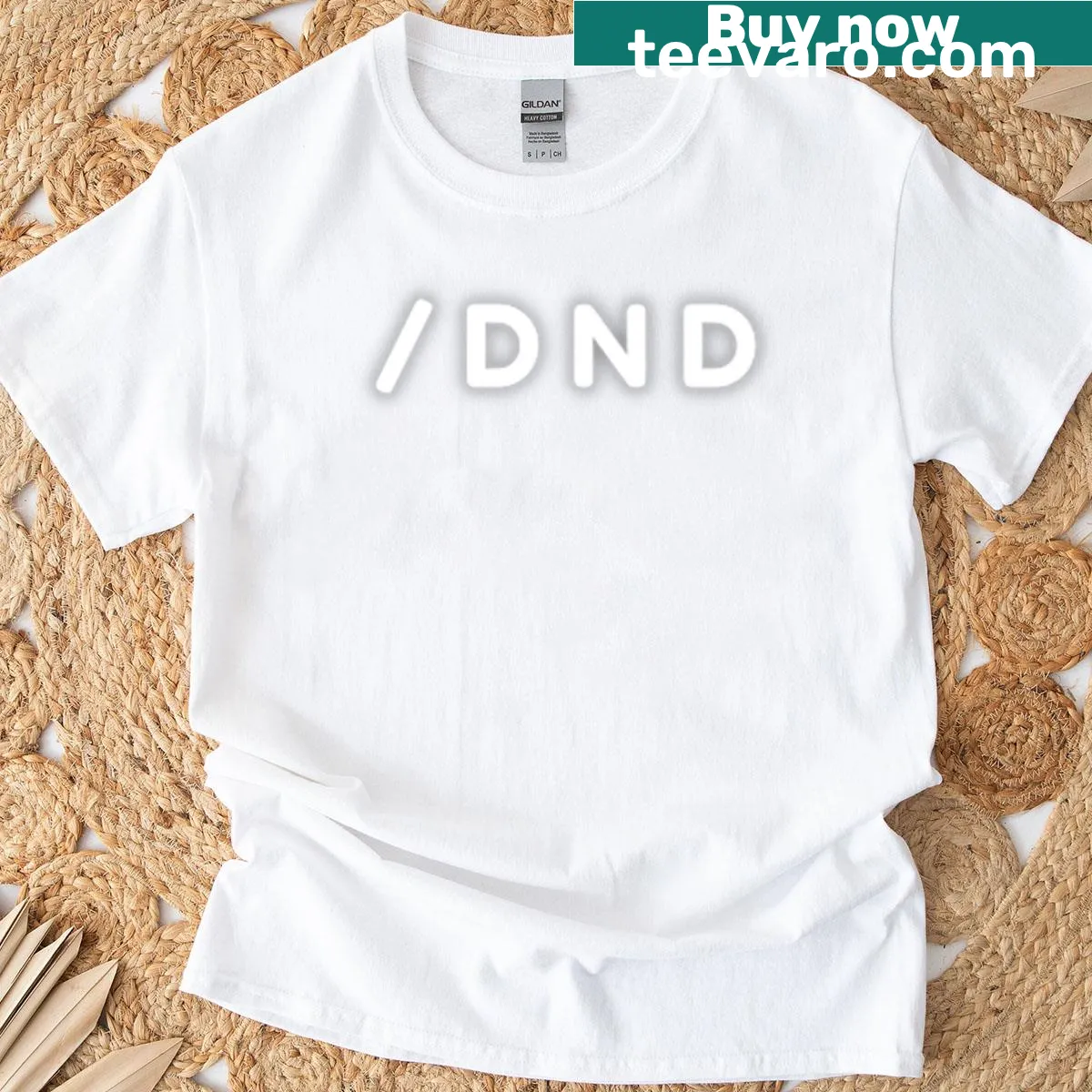 Illustration of a fierce character on a DnD themed t-shirt — on a men's t-shirt