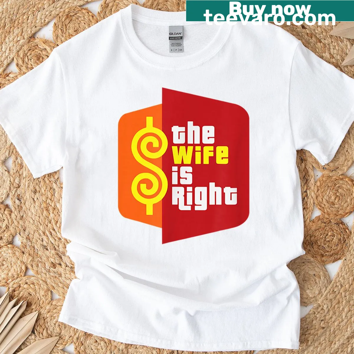 Husband humor t-shirt with sarcastic saying about marriage — on a men's t-shirt
