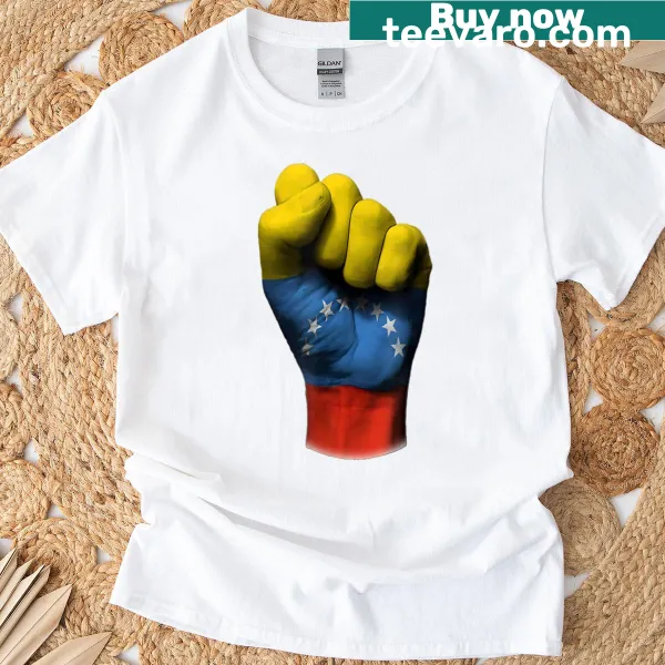 Venezuela flag design on a t-shirt for proud wearers
