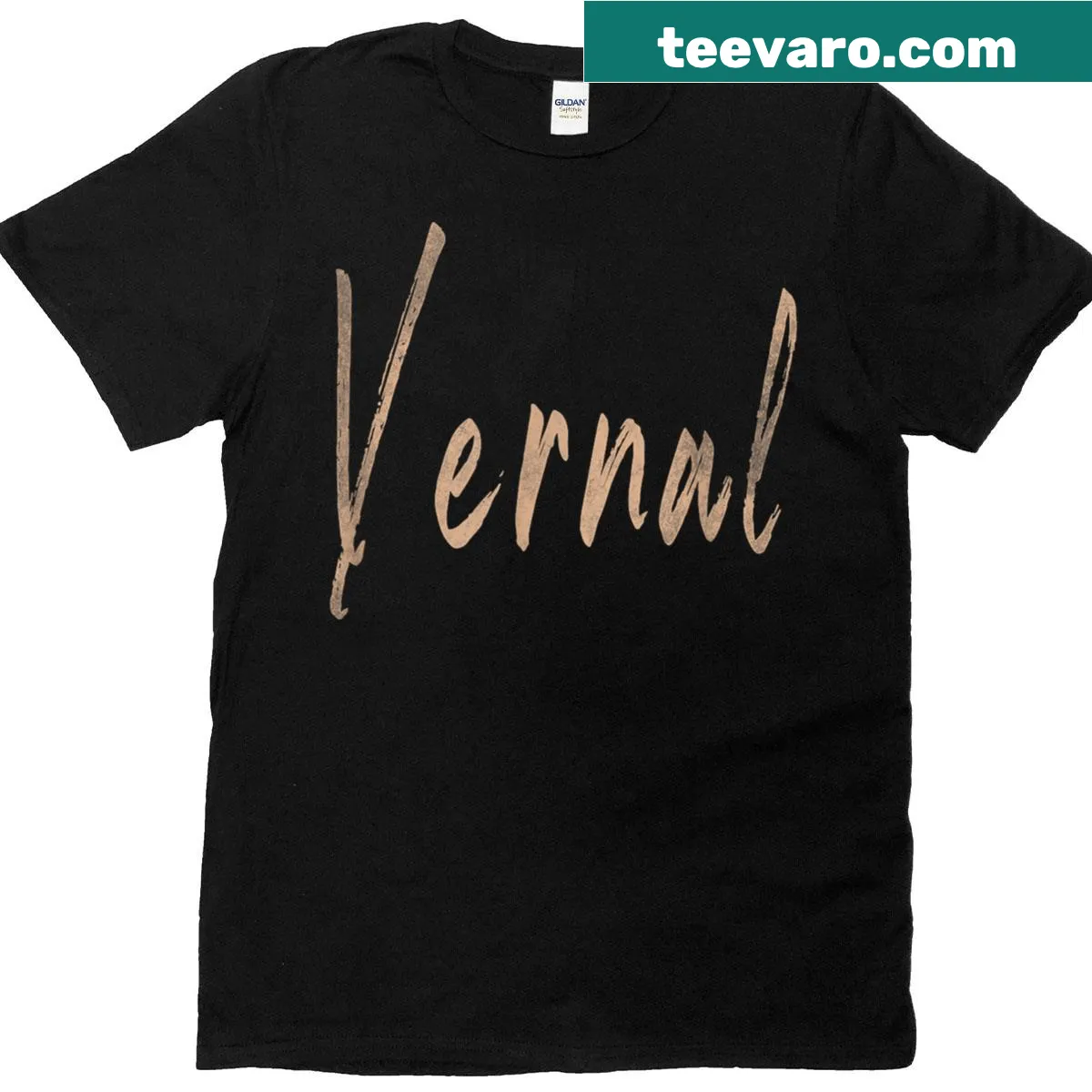 Vintage T-shirt with elegant design showcasing Vernal Utah — on a men's t-shirt