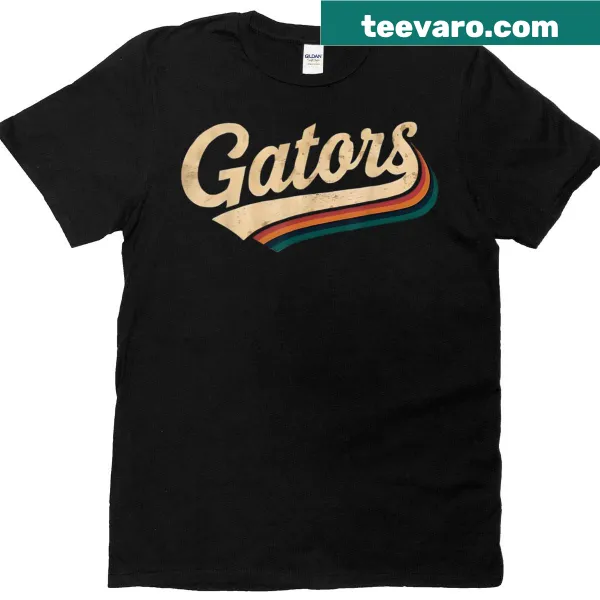 Vintage retro gator graphic with name on a T-shirt.