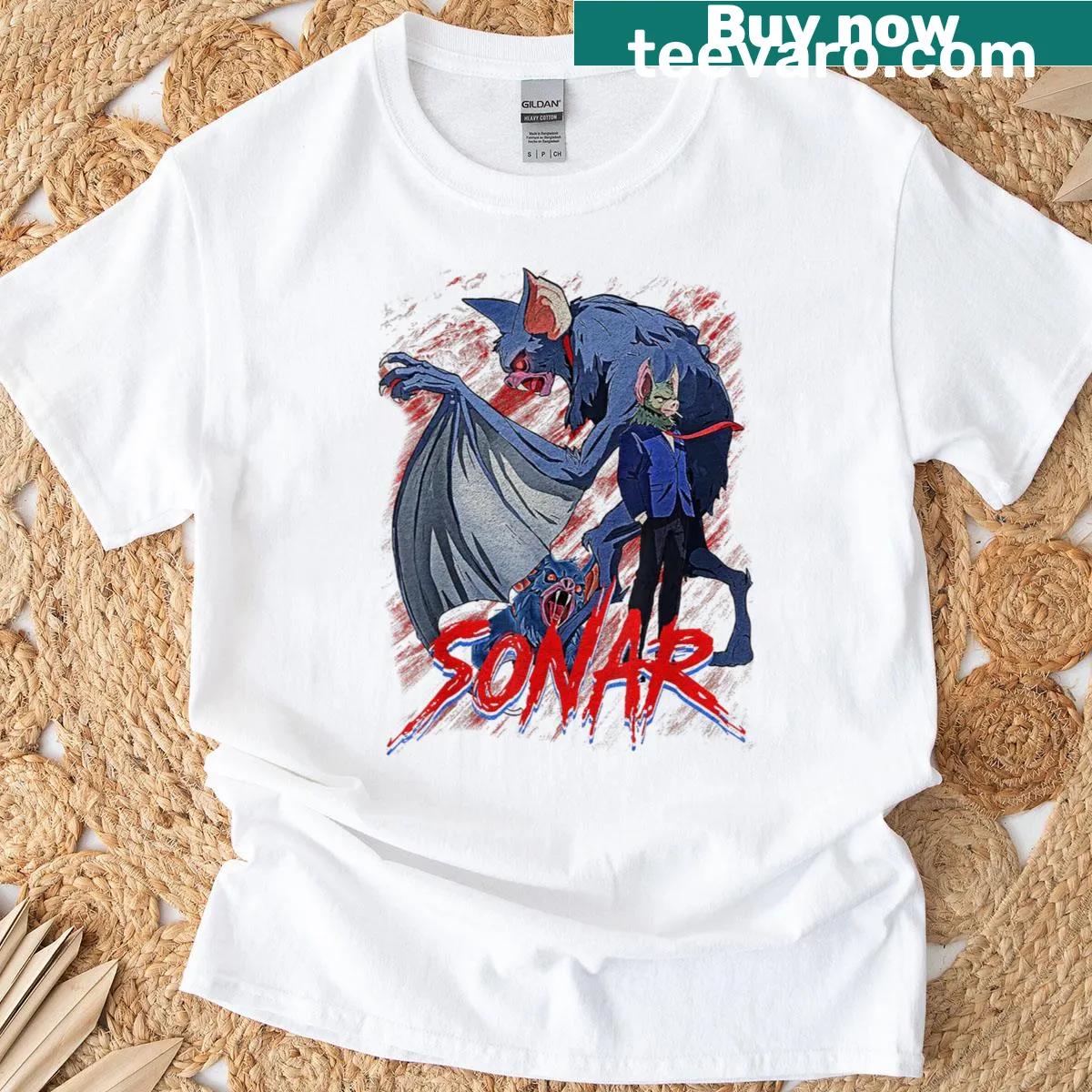 Retro video game graphic on T-shirt — on a men's t-shirt