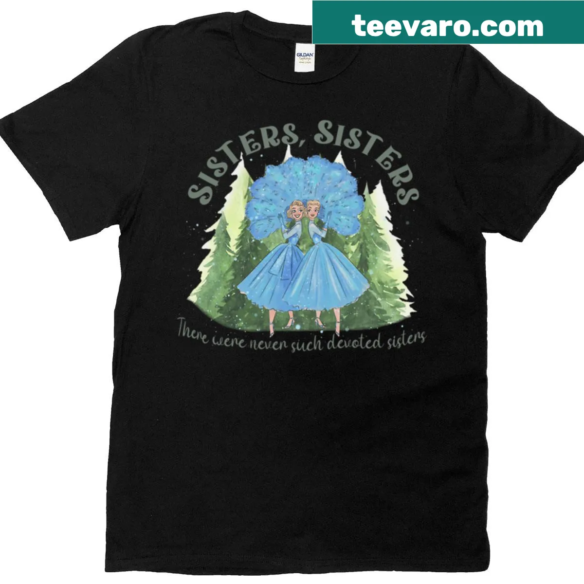 Sisters themed T-shirt inspired by White Christmas movie — on a men's t-shirt